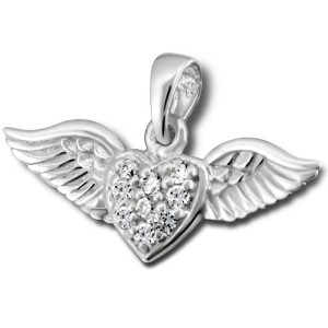 Silver CZ Angelwings