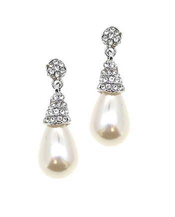 Crystal Pearldrop Earrings