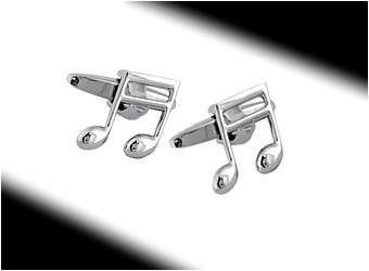 Musical Note Cuff Links