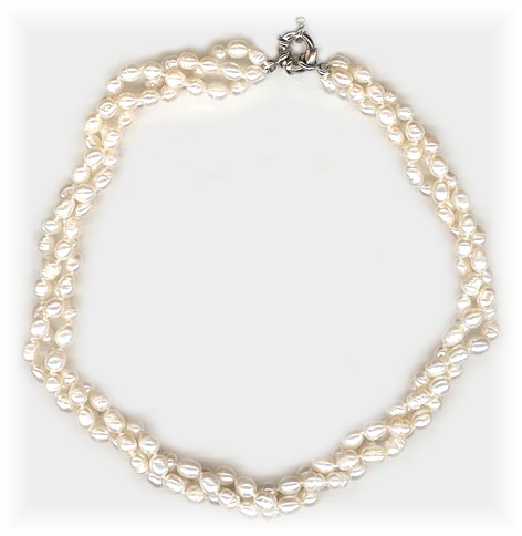 Freshwater Pearl Twister Necklace