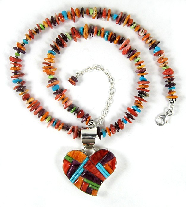 Mosaic Heart Necklace