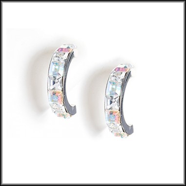Rainbow Crescent Earrings