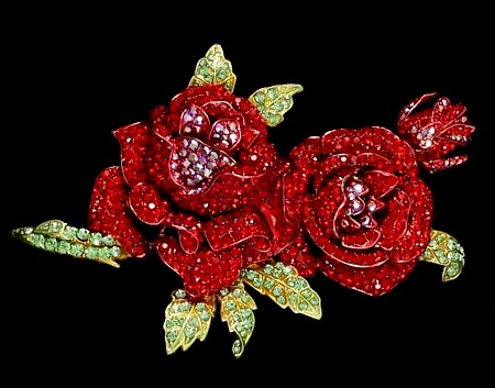 Roses are Red Brooch
