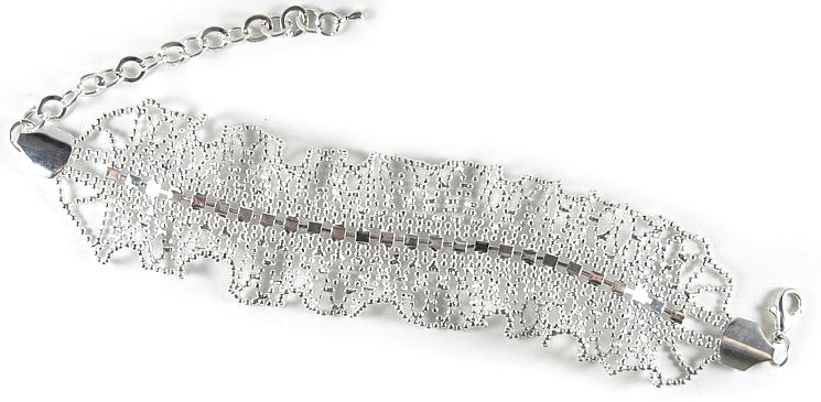Silver Frill Bracelet