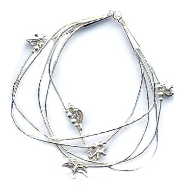 Silver Navajo Animal Magic Charm Bracelet