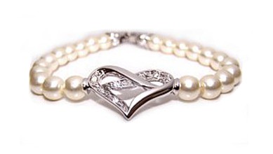 Swarovski Crystal Cross Your Heart Bracelet