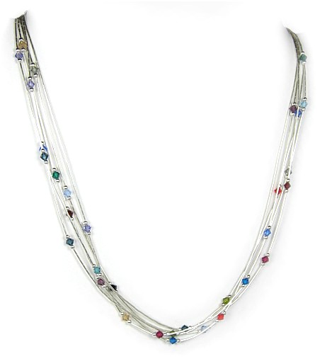 Swarovski Jewels 5 Strand Necklace