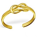 Gold Reef Knot Toe Ring