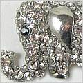 Jumbolaya Silver Elephant Brooch