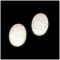 Mini White Opal Studs