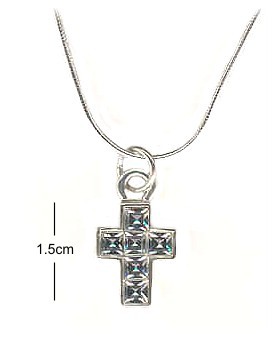 The Little Cross of Jewels Pendant