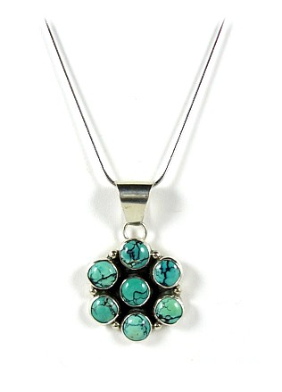 Turquoise Daisy Necklace