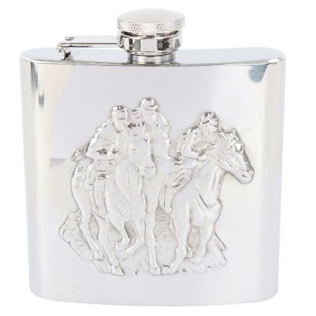 At The Races Hip Flask