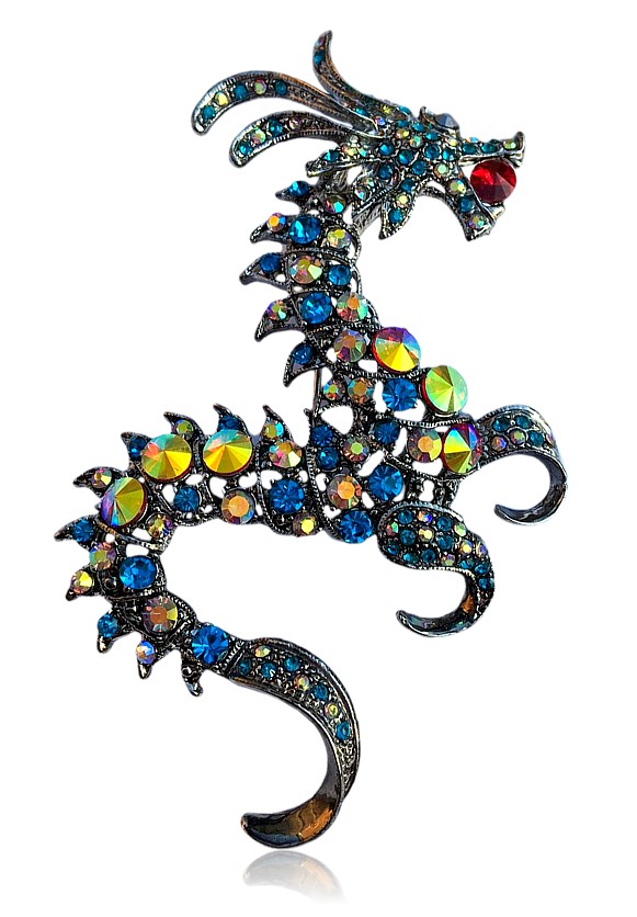 The Blue Dragon Brooch