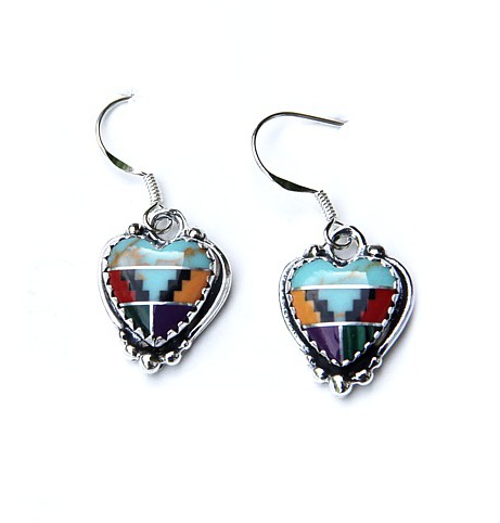 Aztec Heart Earrings