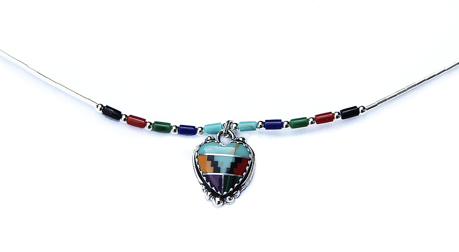 Aztec Heart Necklace
