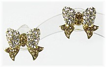 Bow Diddly Gold Earrings