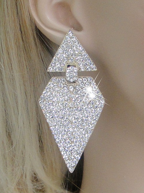 Deco Diamond Earrings