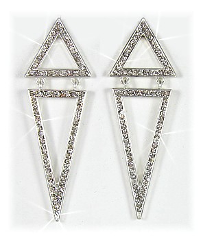 Decotastic Silver Earrings