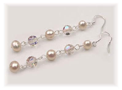 Freshwater Pearl Circles Earrings
