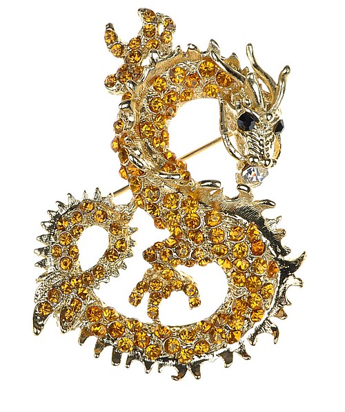 The Golden Dragon Brooch