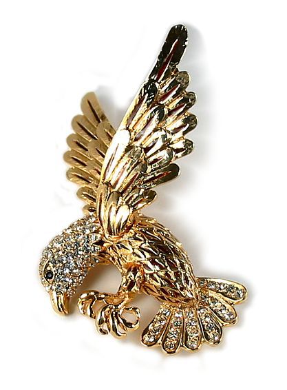 Golden Eagle Brooch