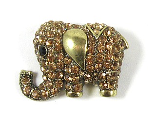 Jumbolaya Gold Elephant Brooch