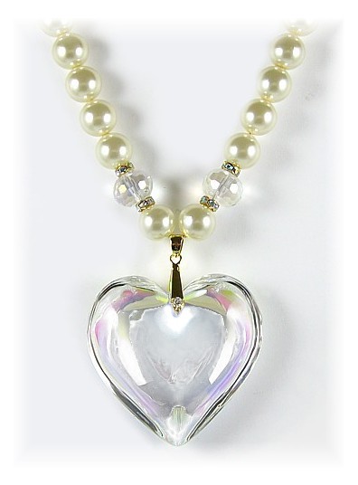 Large AB Heart Necklace