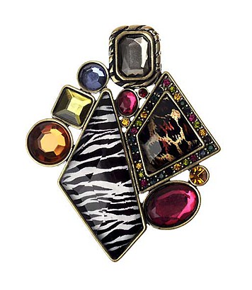 Leopard Abstract Brooch