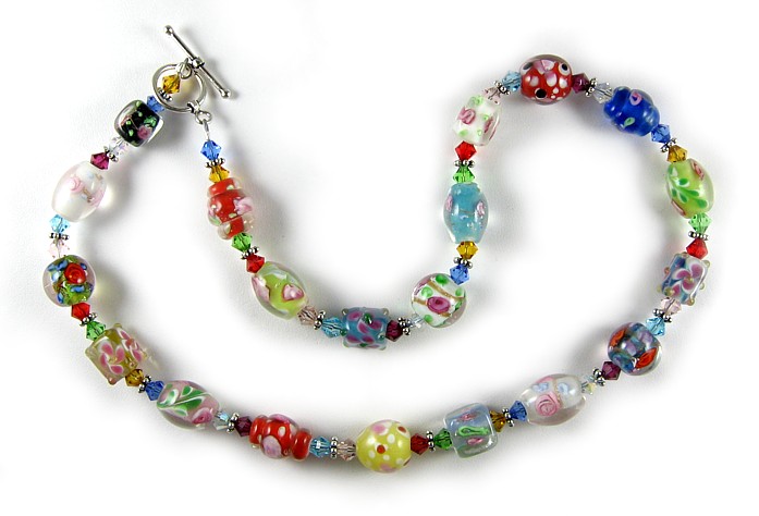 Millefiori Rainbow Necklace