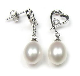 Pearl With A Heart Earrings