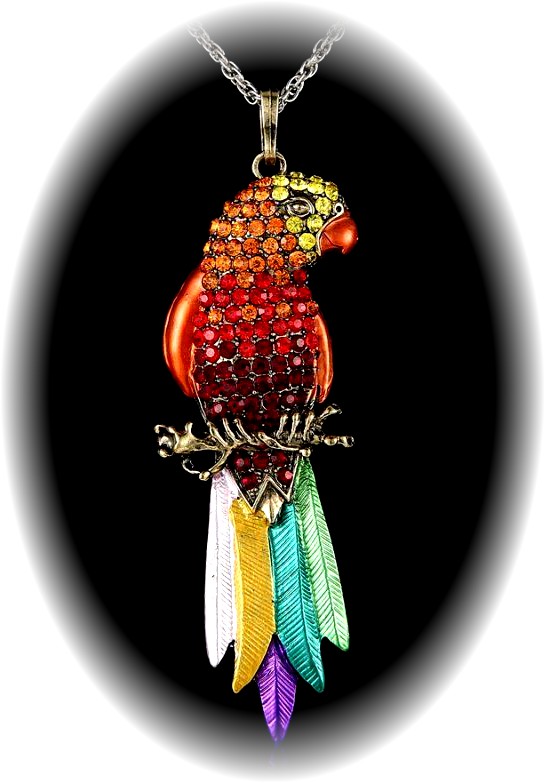 Red Pretty Polly Pendant
