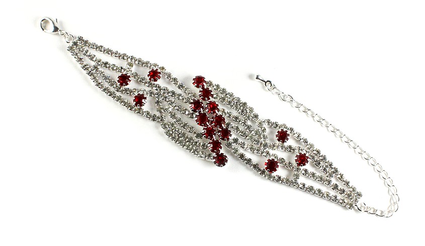 Ruby Shimmer Bracelet