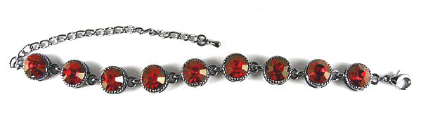 Ruby Circles Bracelet