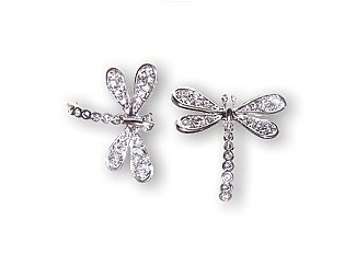 Swarovski Crystal Dragonfly Earrings