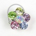 Swarovski Crystal Flower Toe Ring