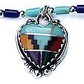 Aztec Heart Necklace