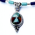 Aztec Teardrop Necklace