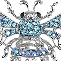 Big Blue Bee Brooch