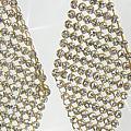 Deco Diamond Drop Earrings Gold