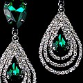 Emerald Teardrop Royale Earrings