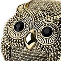 Gold Owl Bangle