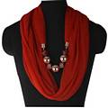 Red Infinity Jewellery Scarf