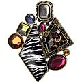 Leopard Abstract Brooch