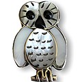 Navajo Nascha Owl Brooch Pendant