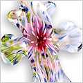 Pretty Pink Murano Flowerburst Pendant