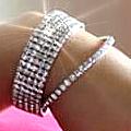 Rhinestone Ring Stack Bracelets
