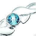 Blue Topaz Celtic Crystal Bangle