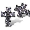 Celestial Diamond Cross Studs