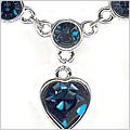 Sapphire Heavenly Heart Necklace